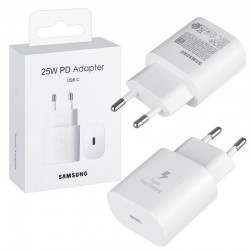 Адаптер Samsung EP-TA800/ 1*USB-C/ 25W/ 5V-9V-11V/ 3A- 2.77A-2.25A (OR) (белый)