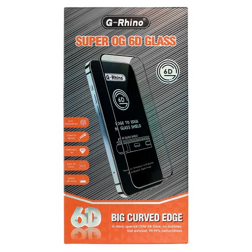 Защитное стекло для iPhone 6/ 6S (G-RHINO) 10шт (6D) (белый) - доставка ЕАЭС
